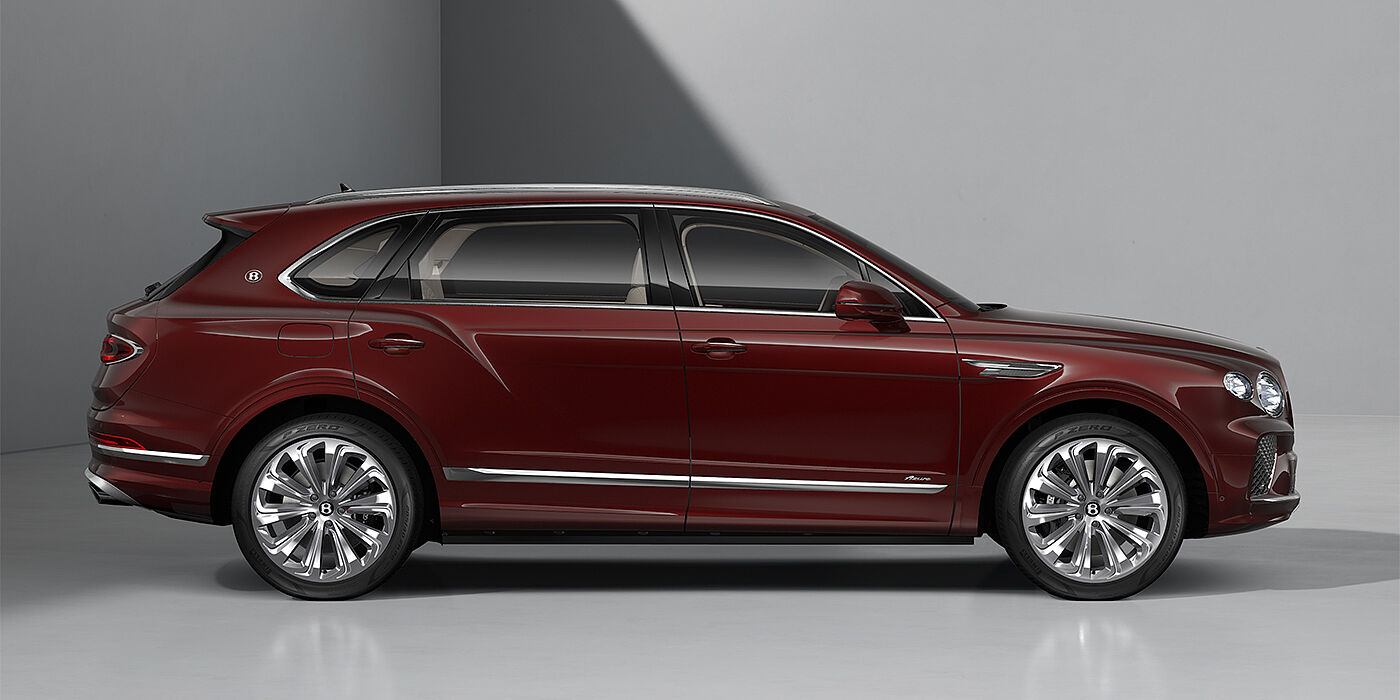 Bentley Düsseldorf Bentley Bentayga EWB Azure SUV in Cricket Ball paint and 22" Ten Spoke Polished wheels - profile