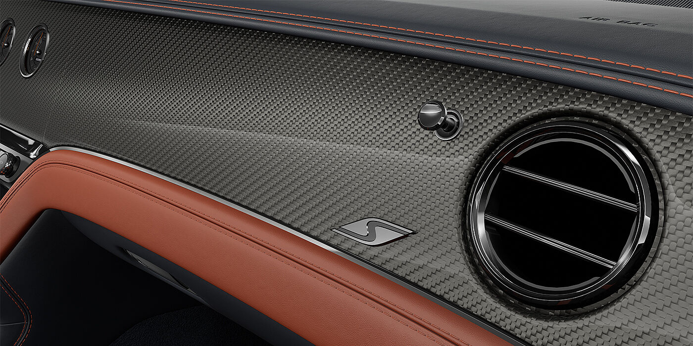 Bentley Düsseldorf Bentley Continental GTC S convertible Carbon Fibre veneer detail