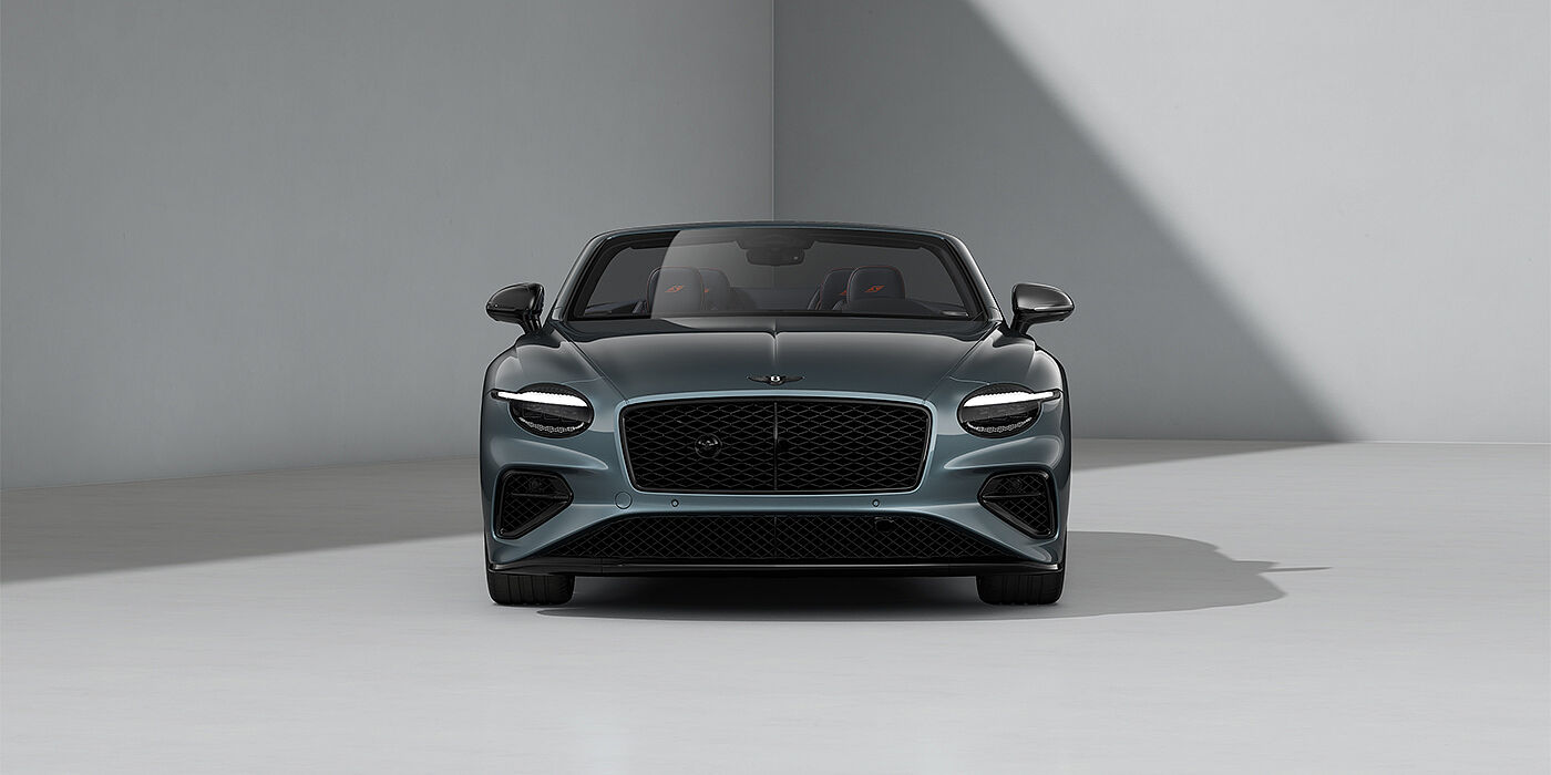 Bentley Düsseldorf Bentley Continental GTC S convertible in Thunder paint and 22" ten swept spoke wheels - full front