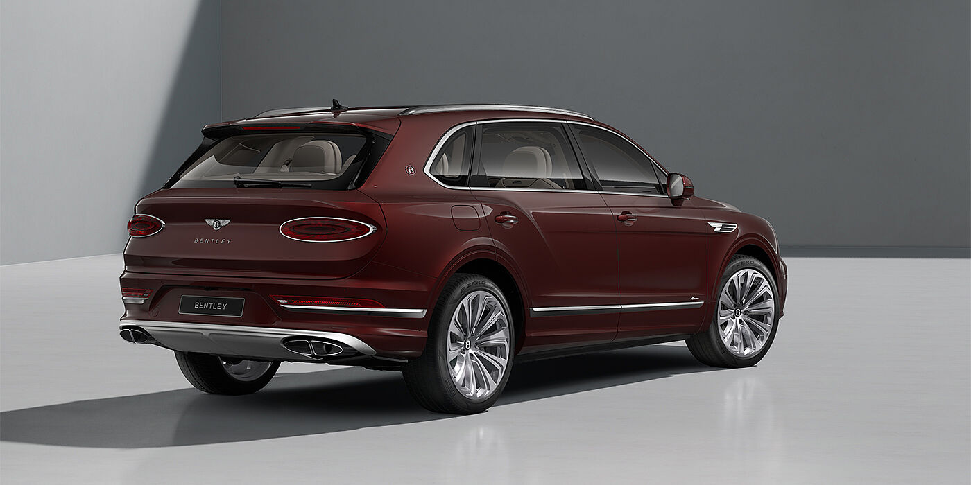 Bentley Düsseldorf Bentley Bentayga EWB Azure SUV in Cricket Ball paint and 22" Ten Spoke Polished wheels- rear ¾