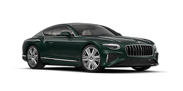 Bentley Düsseldorf Bentley Continental GT Azure coupe in Veridian paint and 22" Azure wheels - front 3/4