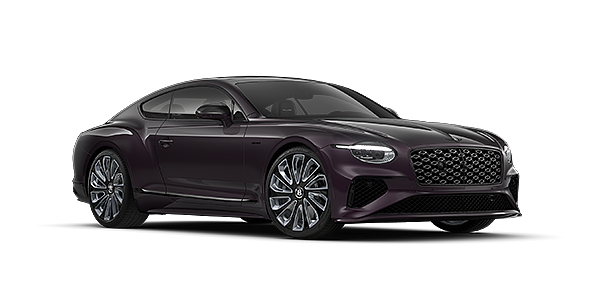 Bentley Düsseldorf Bentley Continental GT Mulliner coupe in Damson paint and 22" Mulliner wheels - front 3/4