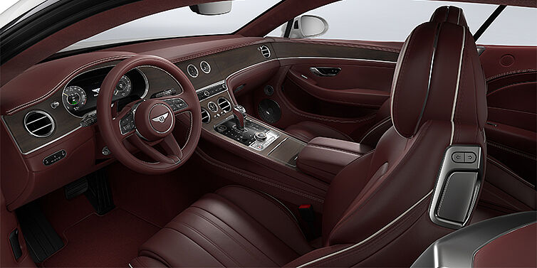 Bentley Düsseldorf Bentley Continental GT coupe front interior in Cricket ball hide
