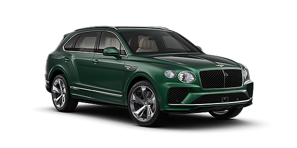 Bentley Düsseldorf Bentley Bentayga SUV in Verdant paint and 22" Five Spoke Directional Polished wheels – front 3/4