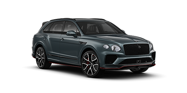 Bentley Düsseldorf Bentley Bentayga Speed SUV in Storm Grey Satin paint and 23" Black Painted and Bright Machined Wheels – front 3/4