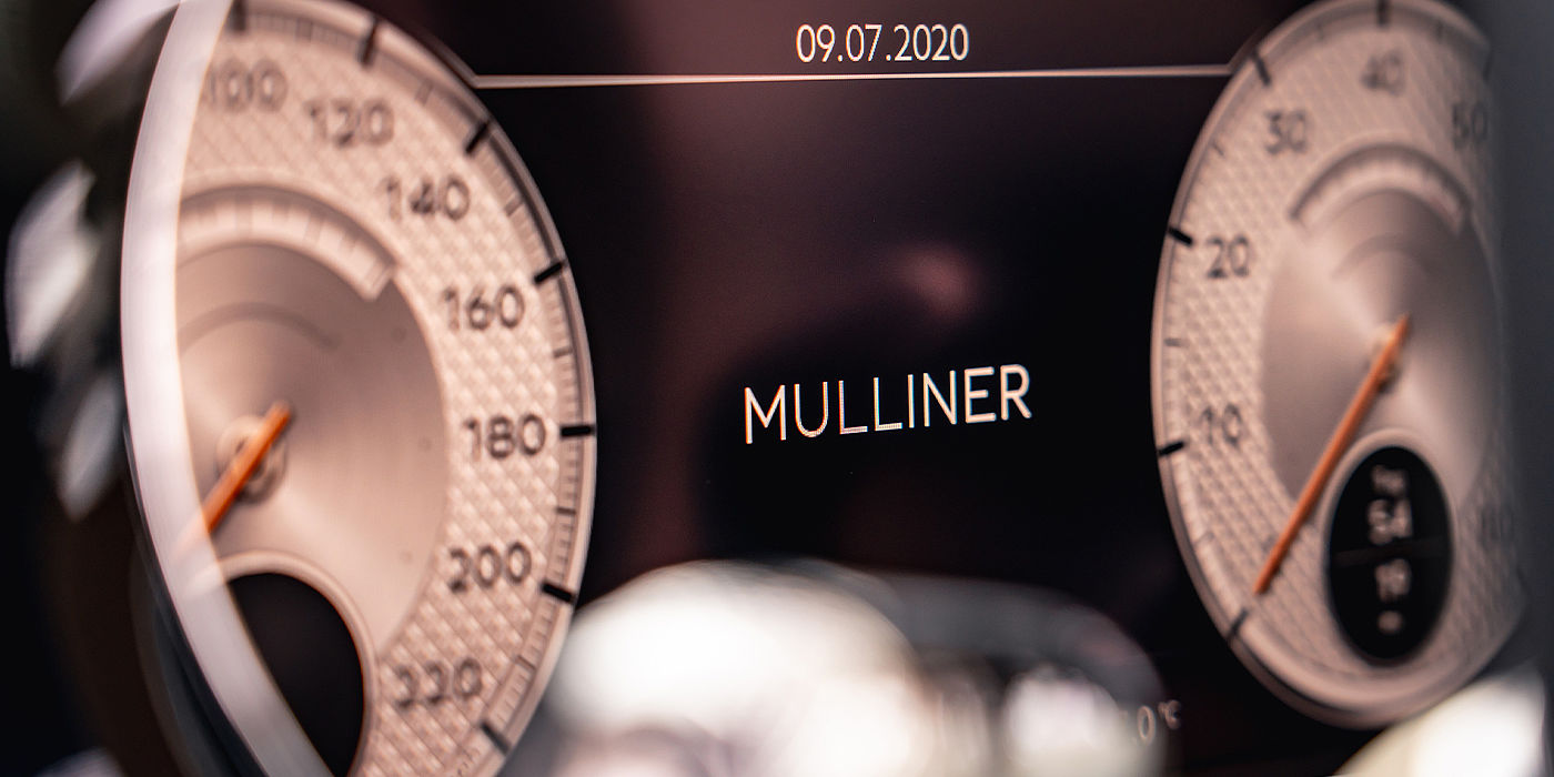 Bentley Düsseldorf Bentley Continental GT Mulliner coupe Mulliner dial detail