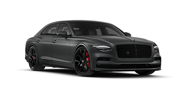 Bentley Düsseldorf New Bentley Flying Spur S sedan in Anthracite Satin  paint front 3/4 with 22" Sports  wheels